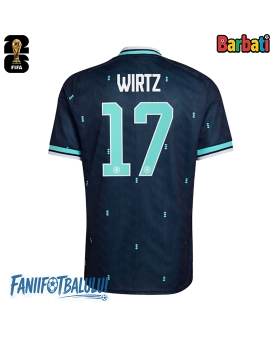 Germania Florian Wirtz #17 Tricou Fotbal Replică Mondial 2026 Barbati Deplasare Germania Florian Wirtz #17 Tricou Fotbal Replică Mondial 2026 Barbati Deplasare